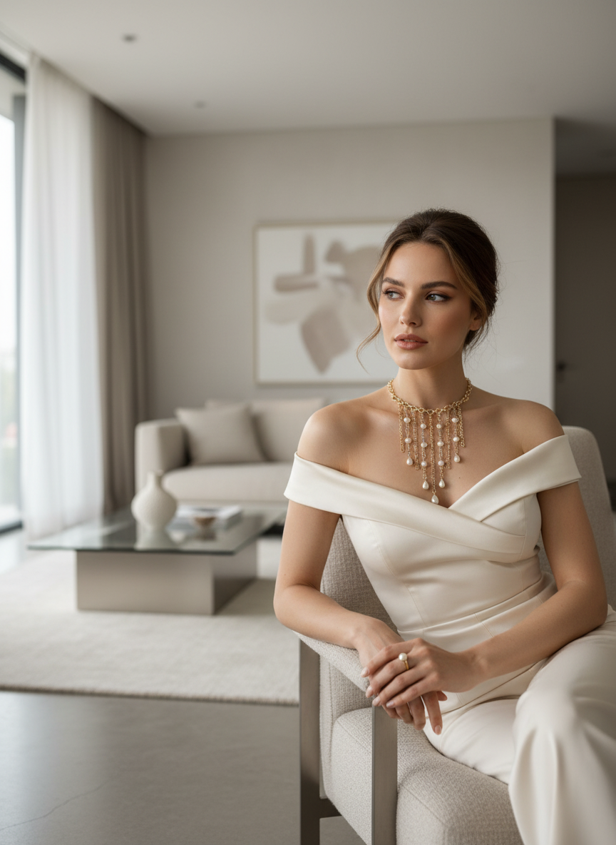 Collana Bianca Perla