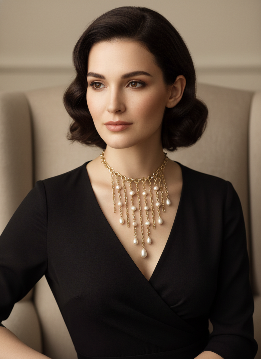 Collana Bianca Perla