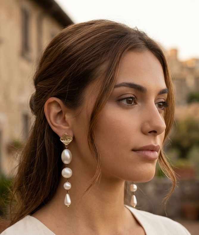 Orecchini White Lady